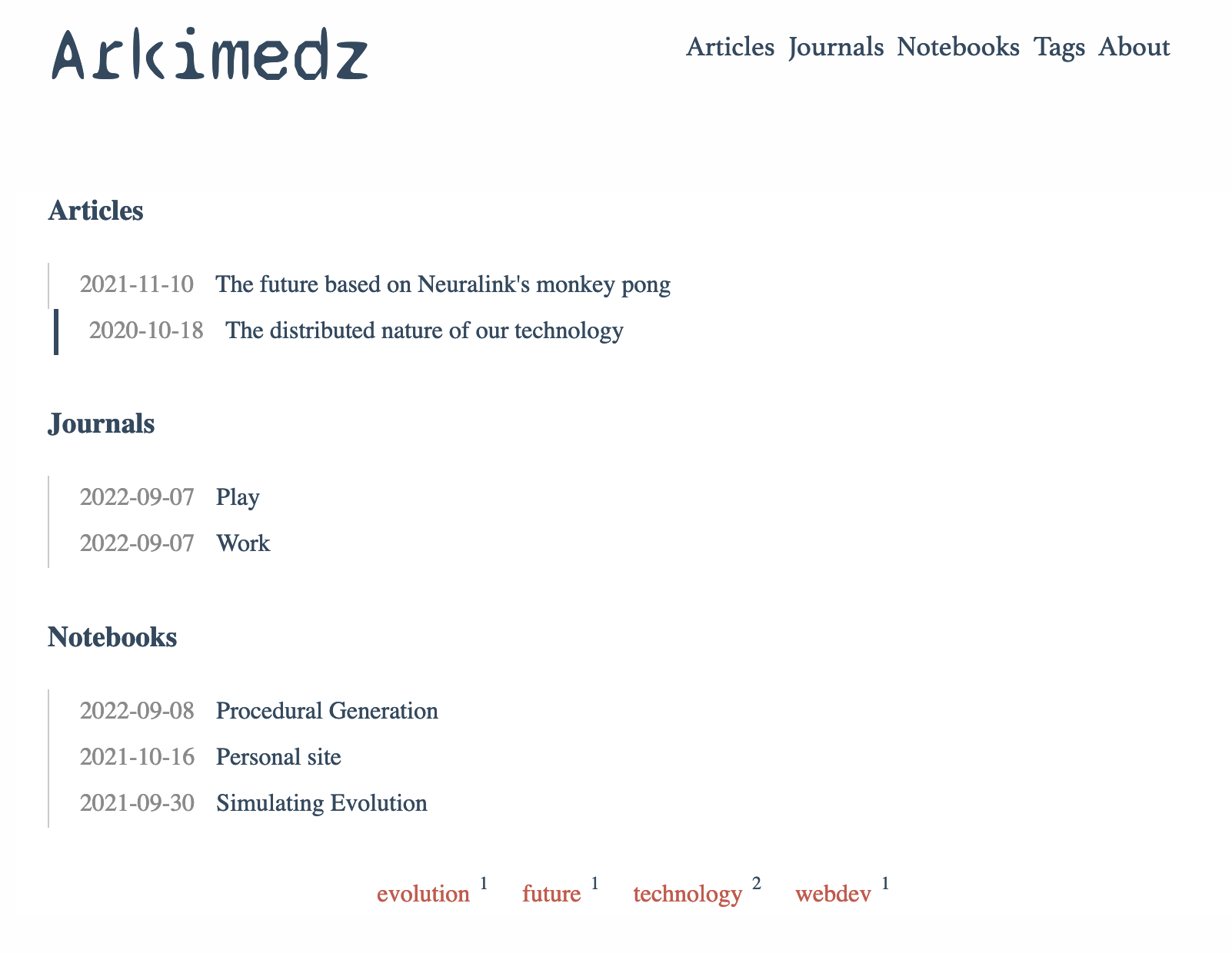 Arkimedz.com web index